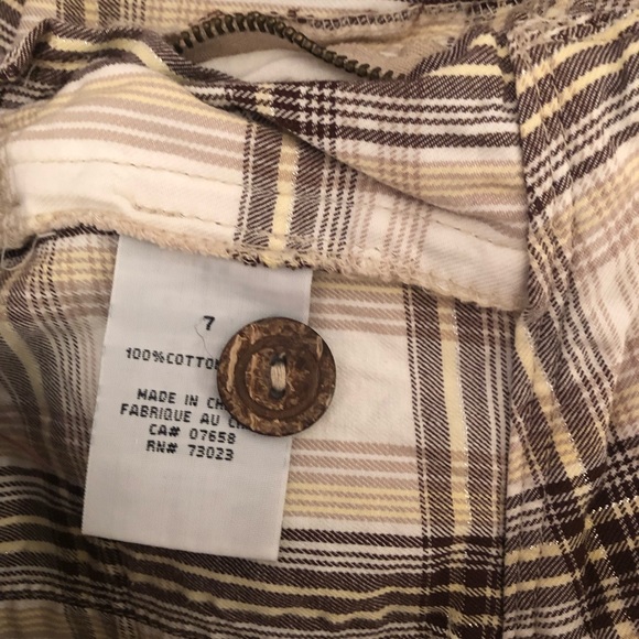 Plaid cotton shorts - Picture 3 of 3